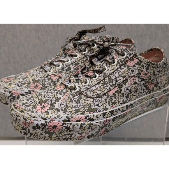 Vans Shoes - Vans Women’s Authentic All Over Print Mono Floral Low Top Sneaker Shoes Size 7